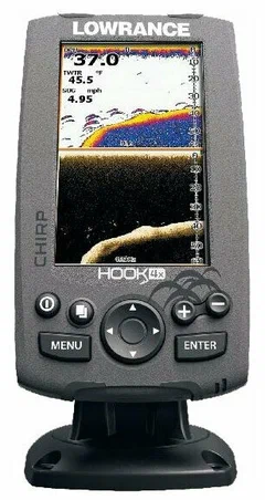Картплоттер с эхолотом  Lowrance HOOK-4 Mid/High/DownScan™