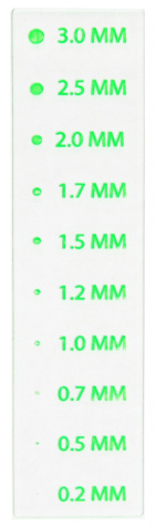 Панель прозрачная MAGNAFLUX для оценки размеров индикаций дефектов