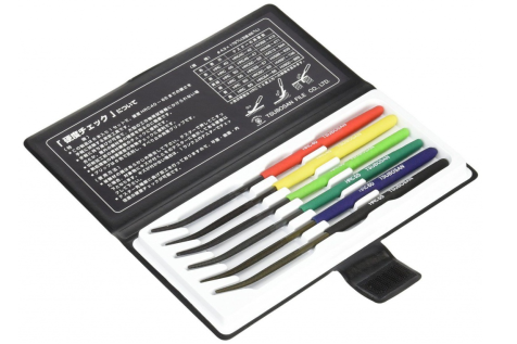 Tsubosan твердомеры царапающие - тарированные напильники (комплект из 6 шт)