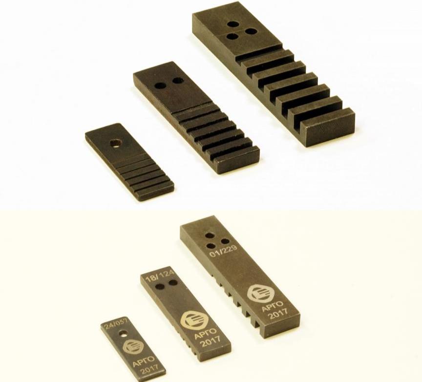 Эталон канавочный Fe №2 (12) с маркировкой и поверкой