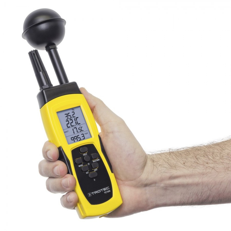Trotec TC100 термогигрометр с измерением WBGT-индекса - 3