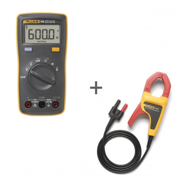 Комплект - мультиметр Fluke 106 с токовыми клещами Fluke I400E ERTA