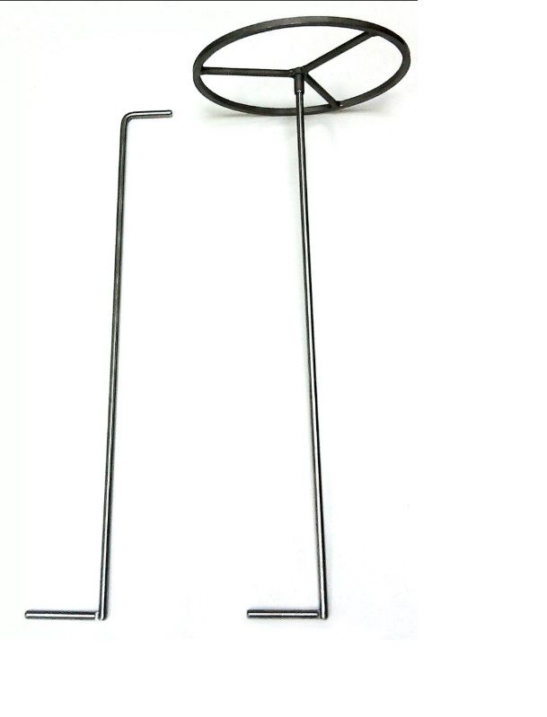 Стержень для установки спиралей намотки R-пленки с опорной площадкой