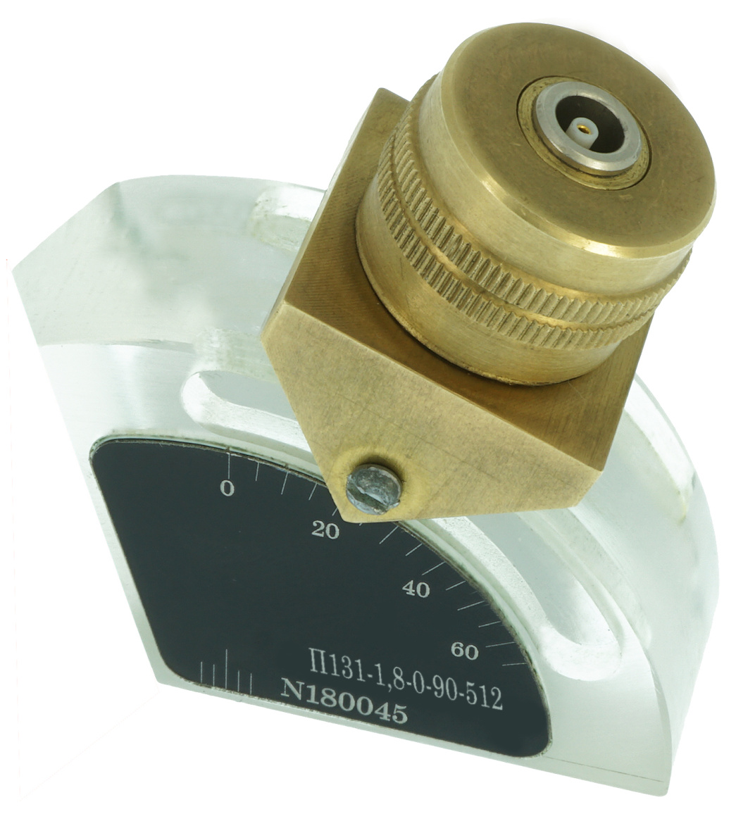 П131-1,8-0-90-512 наклонный совмещённый преобразователь с переменным углом ввода