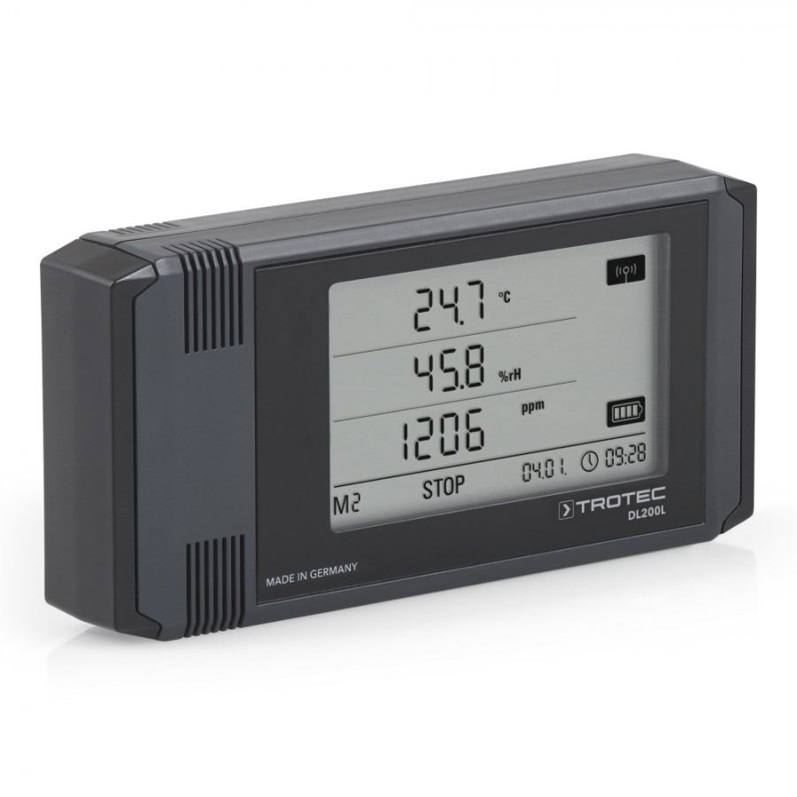 Trotec DL200L логгер температуры, влажности, точки росы и углекислого газа (CO2) - 2