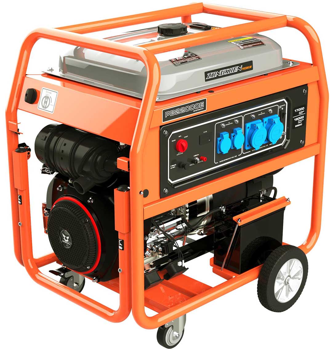 Бензиновый генератор Zongshen PB 22000 E - 3