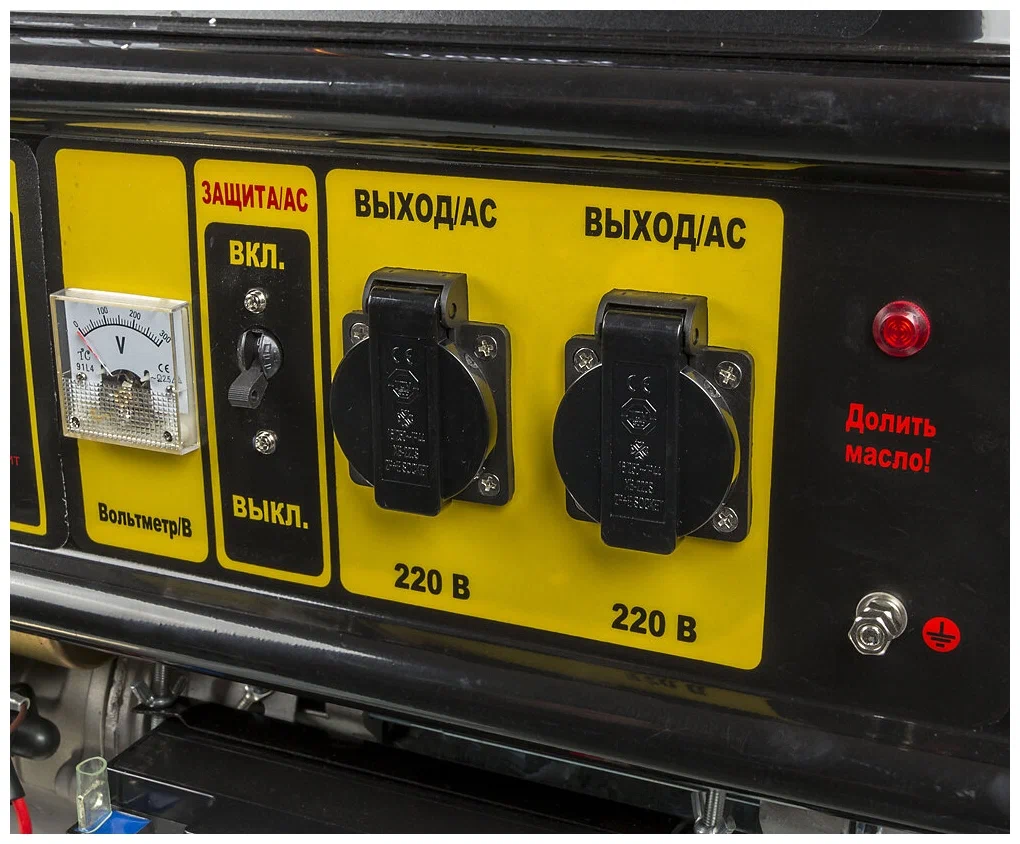 Бензиновый генератор HUTER DY6500LX с колесами - 2