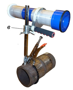 Цепное устройство крепления моноблока «0,3 СБК 160» на трубы Ø 20 ÷ 159 мм - 1