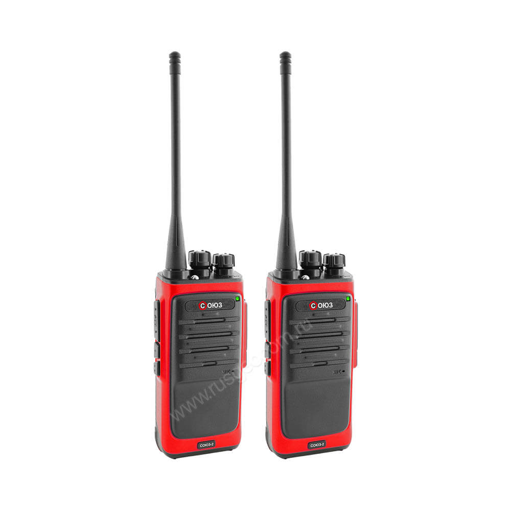 Комплект раций СОЮЗ-2х2 красный - 2
