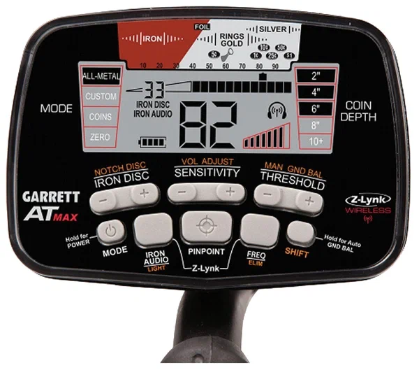 Комплект: металлоискатель Garrett AT MAX + пинпоинтер Garrett Pro-Pointer AT Z-LYNK - 2