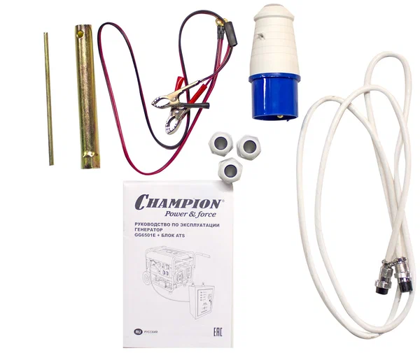 Бензиновый генератор Champion GG6501E+ATS - 10