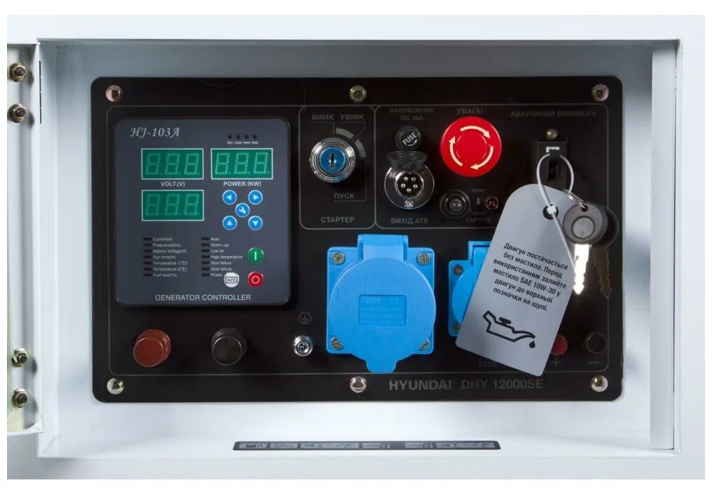 Дизельный генератор Hyundai DHY 12000SE-3 - 2