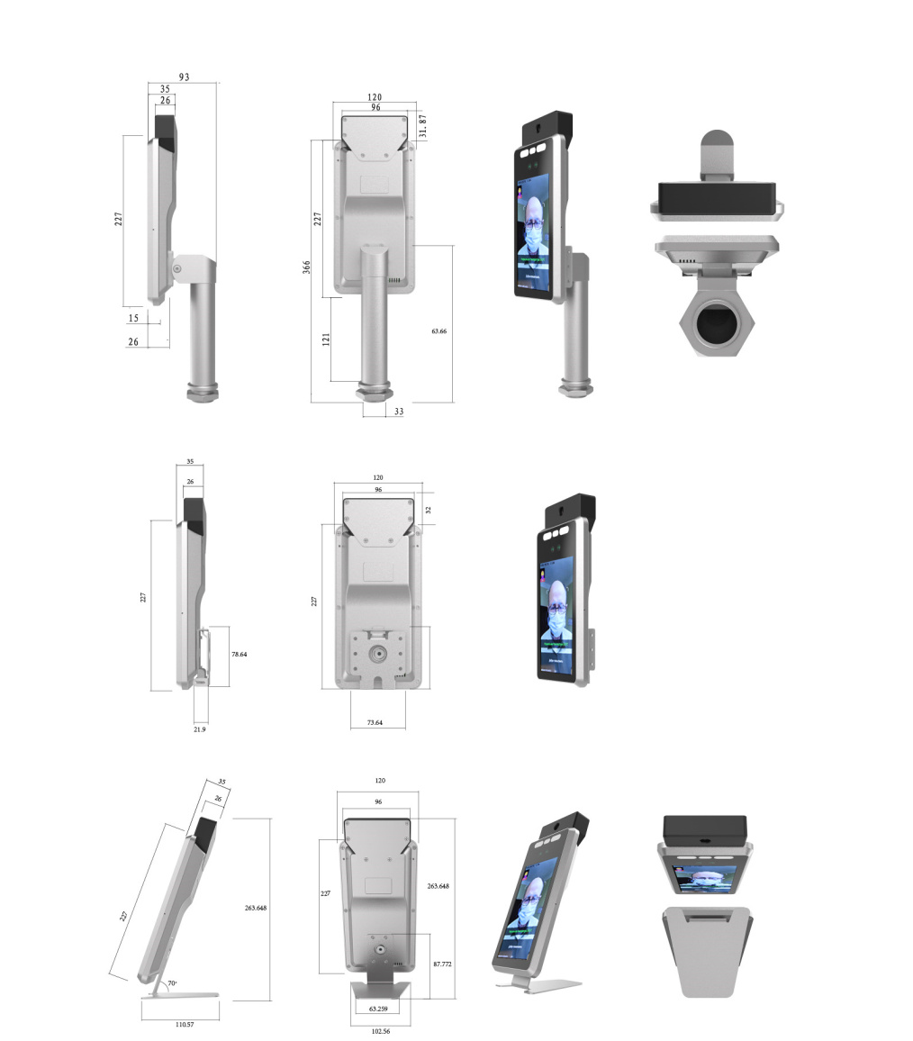 Термовед 522 МЕ тепловизионный терминал контроля доступа - 3