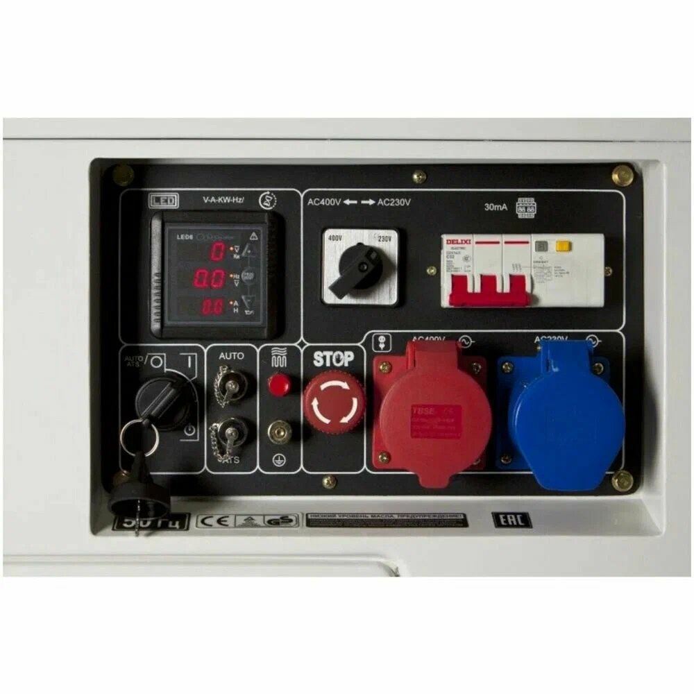 Дизельный генератор Hyundai DHY 8500SE-3 - 4