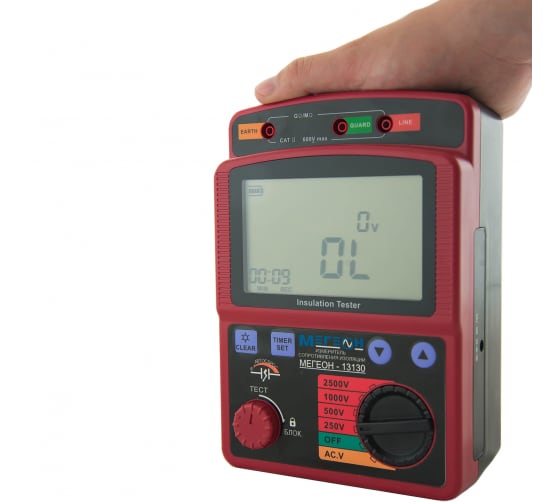 МЕГЕОН 13130 измеритель сопротивления изоляции - 2