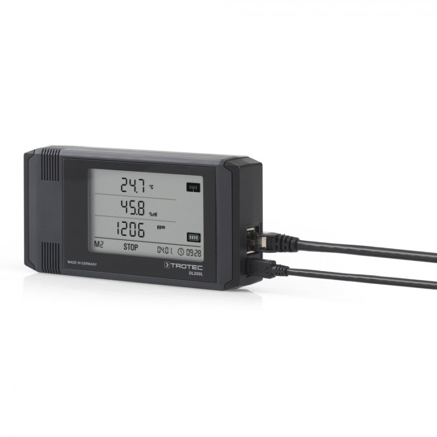 Trotec DL200L логгер температуры, влажности, точки росы и углекислого газа (CO2) - 3