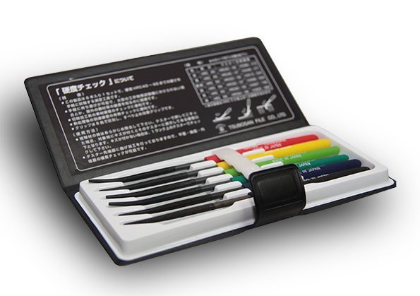 Tsubosan твердомеры царапающие - тарированные напильники (комплект из 6 шт) - 1