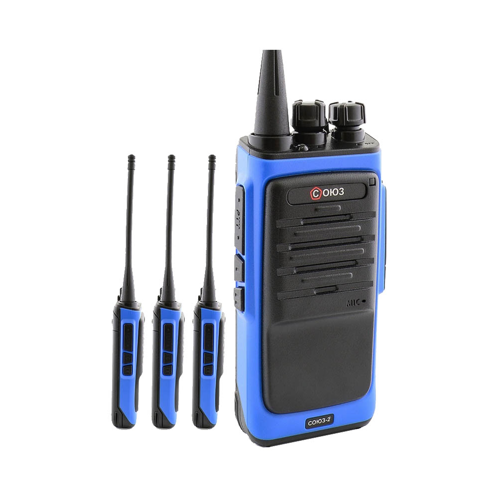 Комплект раций СОЮЗ-2х4 синий - 1