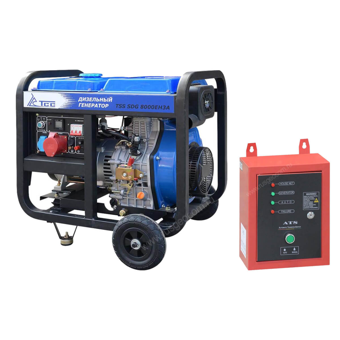 Дизельный генератор TSS SDG 8000EH3A с АВР