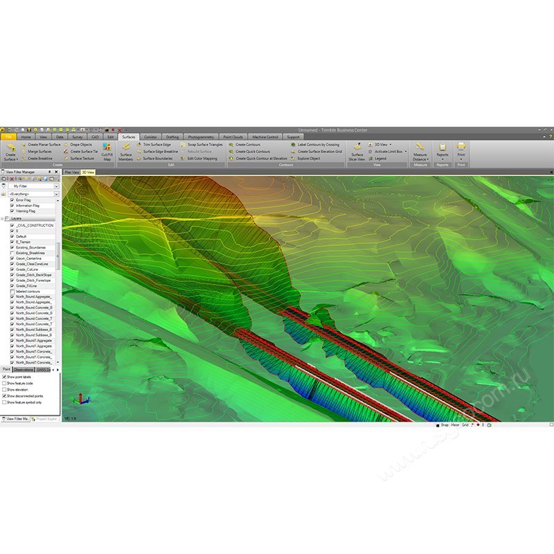 Обновление Trimble Business Center Base до Intermediate - 5