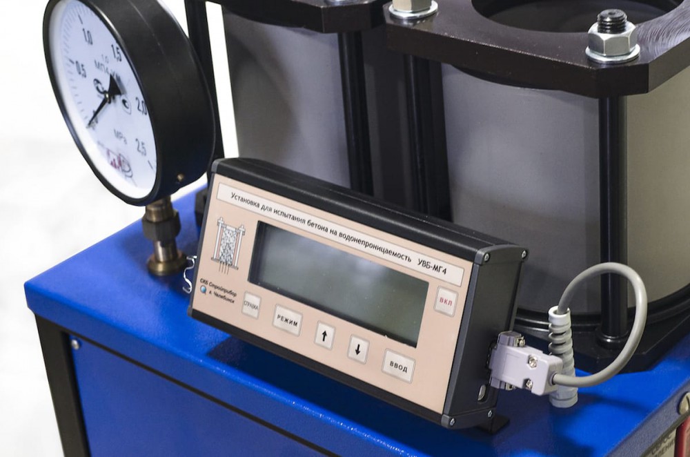УВБ-МГ4 установка для испытания образцов бетона на водонепроницаемость - 2