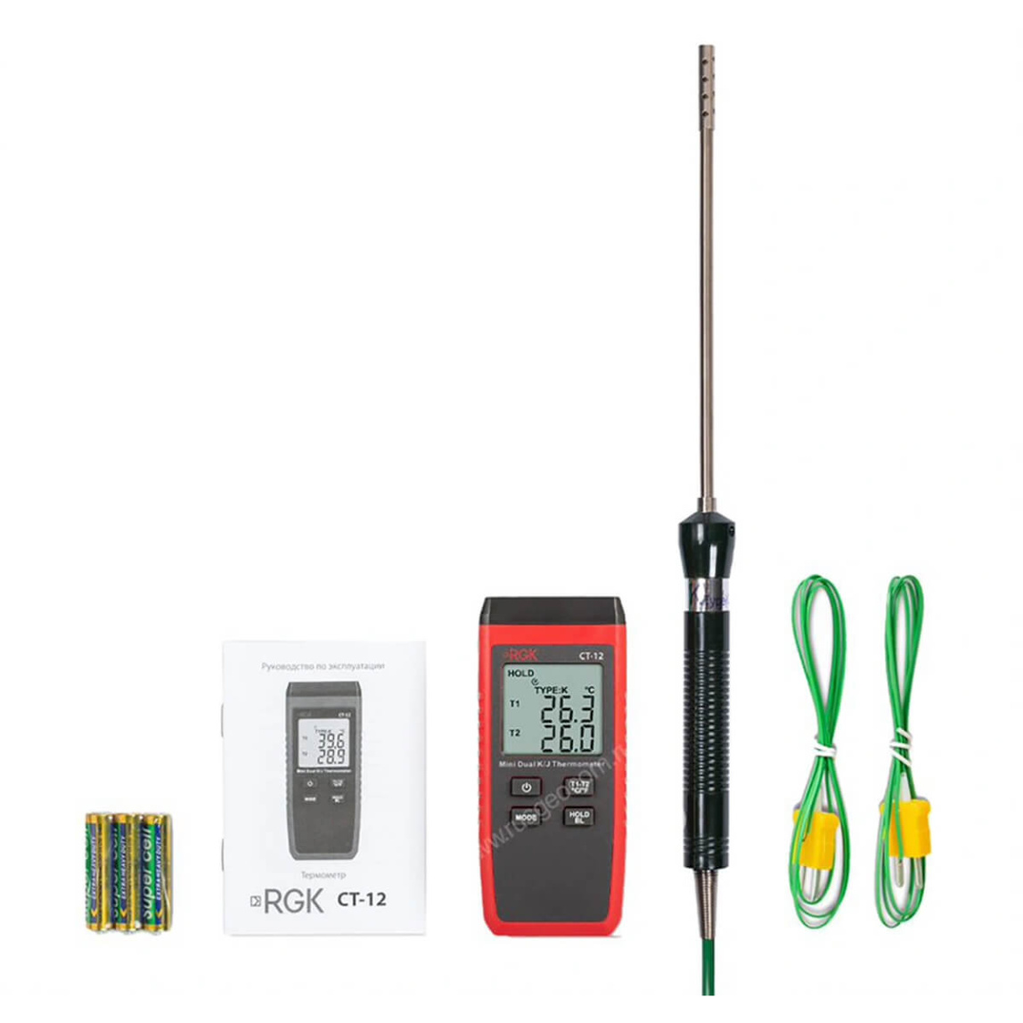Термометр RGK CT-12 с зондом температуры воздуха TR-10A - 4