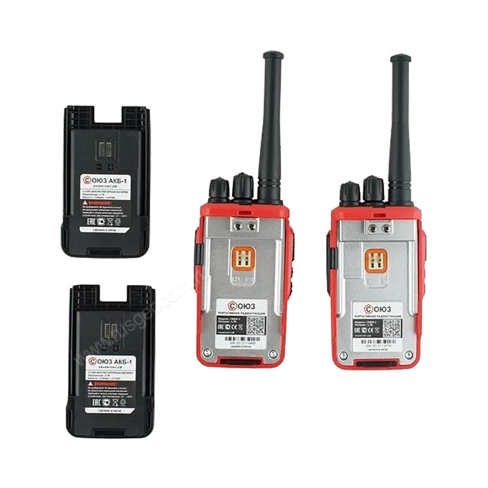 Комплект раций СОЮЗ-1х4 красный - 1