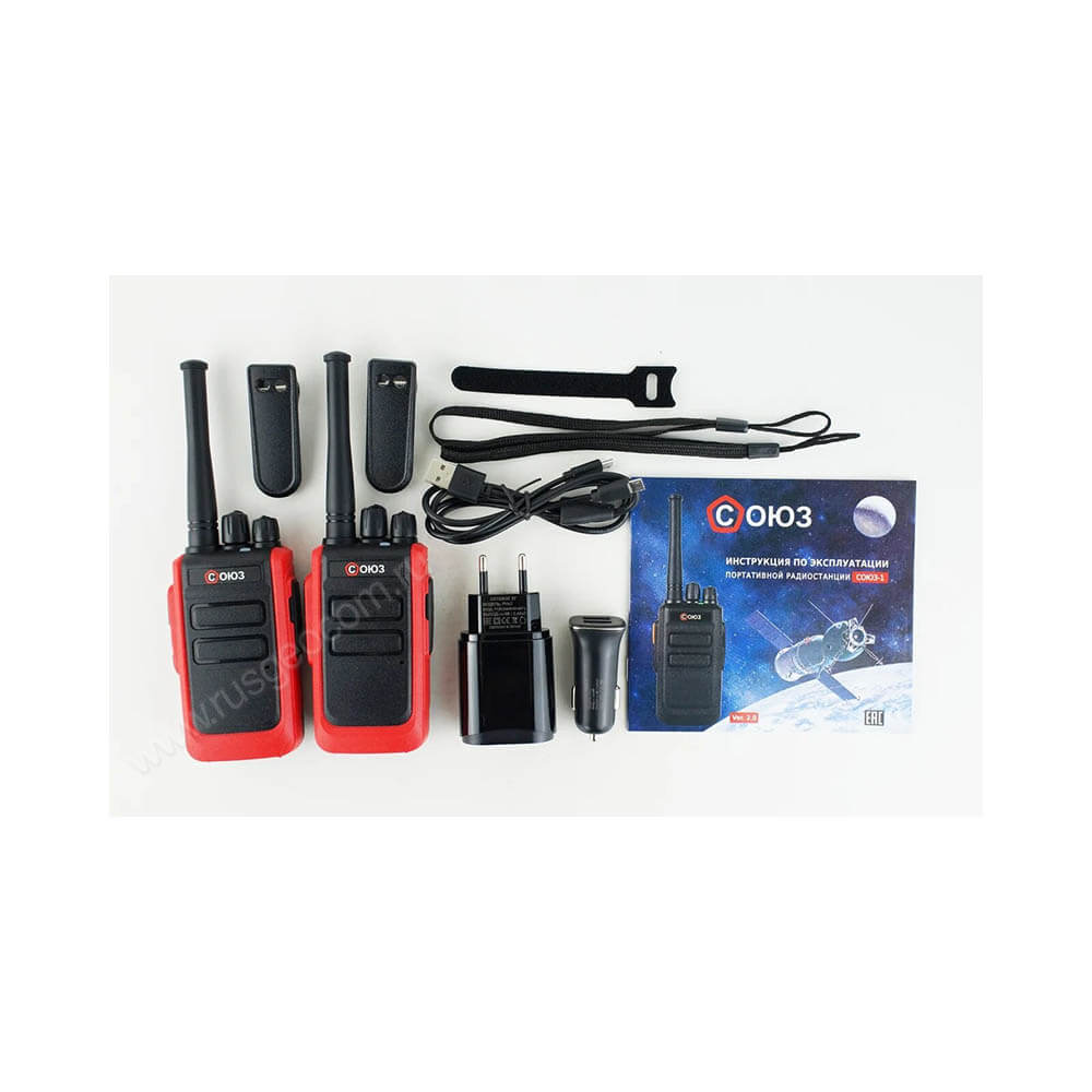 Комплект раций СОЮЗ-1х2 красный - 4