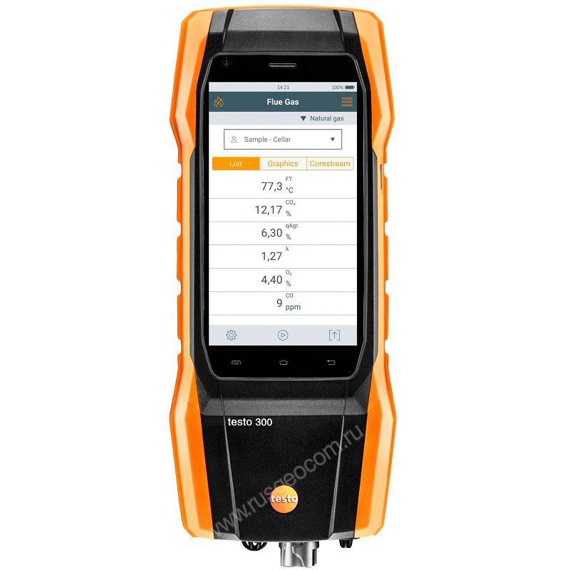 Комплект Testo 300 Longlife (NO, СО с H2-компенсацией до 30 000 ppm) - 1