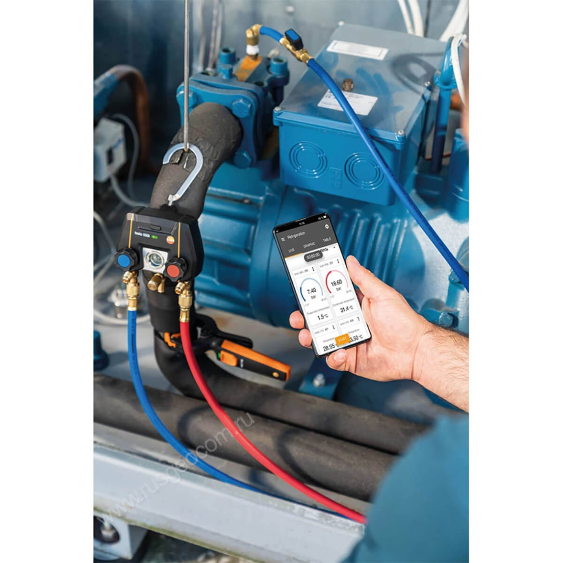 Цифровой манометрический коллектор Testo 550i - 7