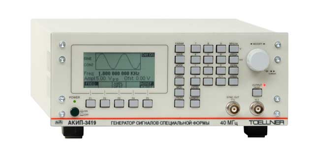 Генератор сигналов специальной формы АКИП-3419
