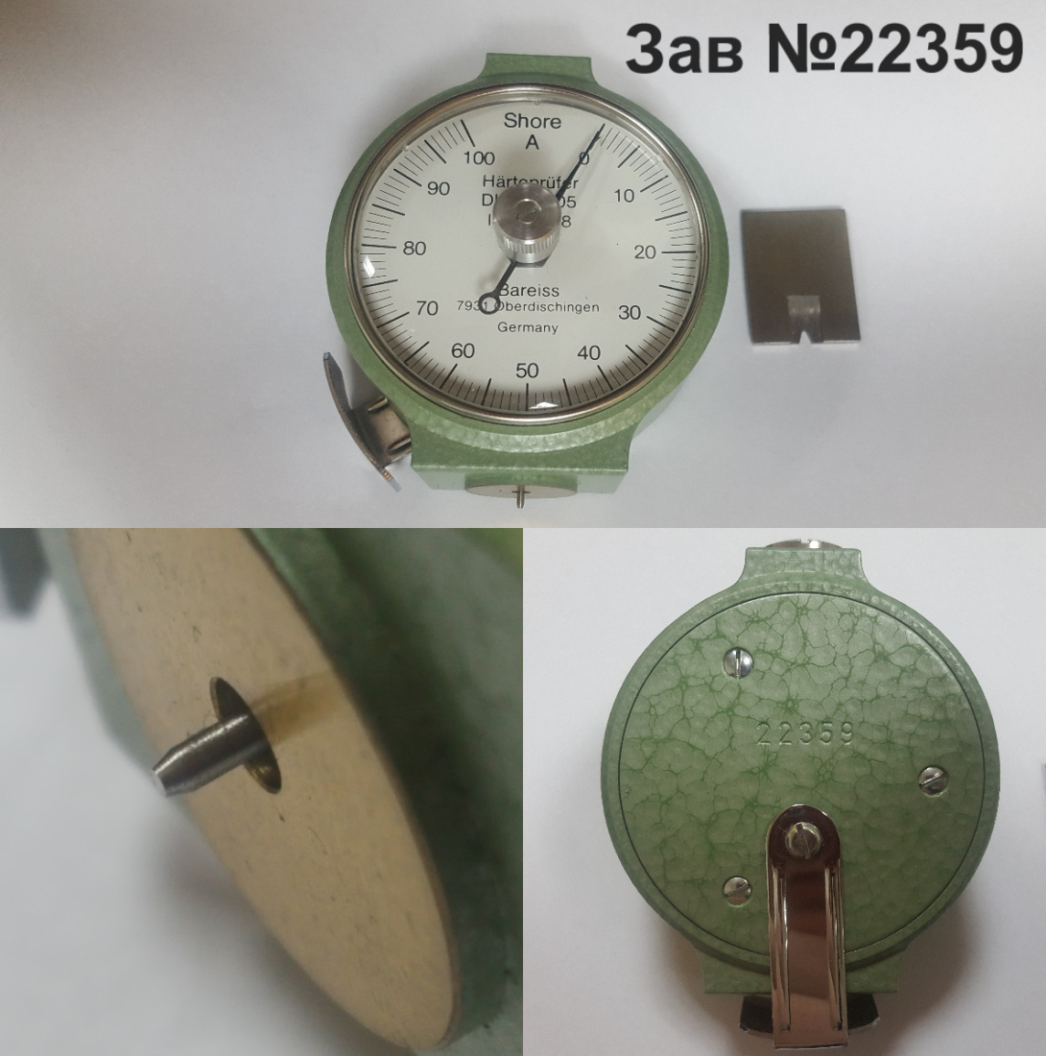 Bareiss HP-AS твердомер (дюрометр) Шора тип А с аналоговым индикатором - 7