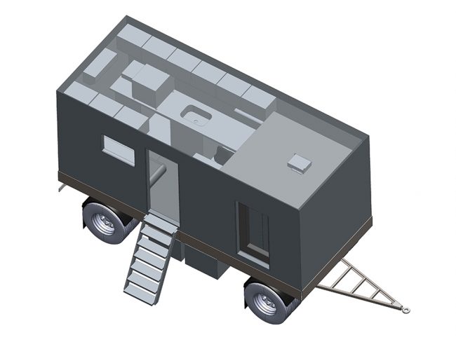 Камера радиационной защиты АРИОН-20.17.20.08/2 в составе мобильной лаборатории - 1