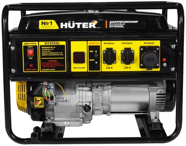 Бензиновый генератор HUTER DY9500L - 1