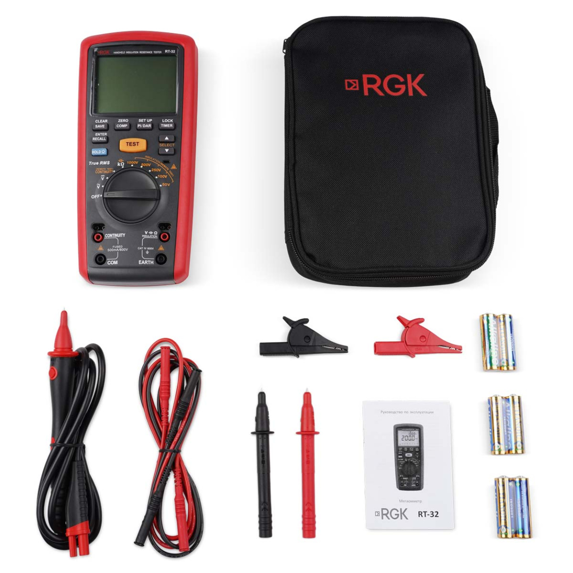 Цифровой мегаомметр RGK RT-32 - 5