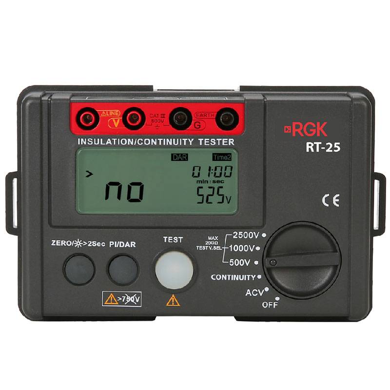 Цифровой мегаомметр RGK RT-25 с поверкой