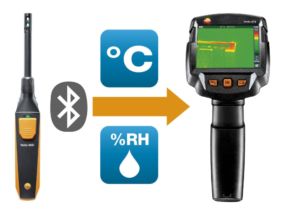Комплект тепловизора Testo 872 и смарт-зонда термогигрометра Testo 605i - 1