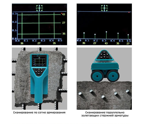 ДЕТЕКТ-АРМА Измеритель защитного слоя бетона - 7