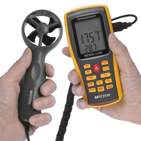 МЕГЕОН 11005 Термоанемометр с выносным датчиком - 4
