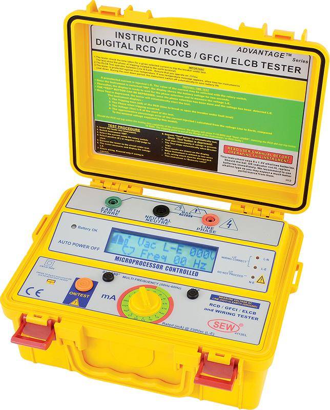 2820 EL - цифровой измеритель параметров УЗО