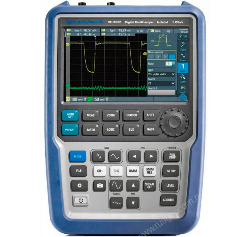 Портативный осциллограф Rohde Schwarz RTH1002 PLUS, 2 канала, 200 МГц, мультиметр, изолированные входы, беспроводной доступ