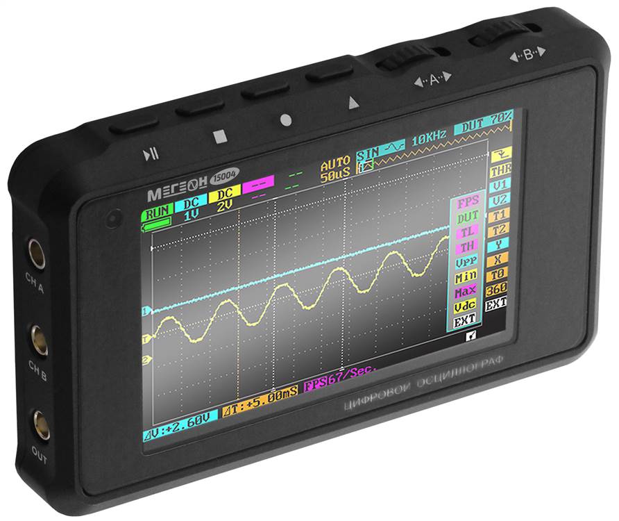 МЕГЕОН 15004 Карманный четырехканальный осциллограф