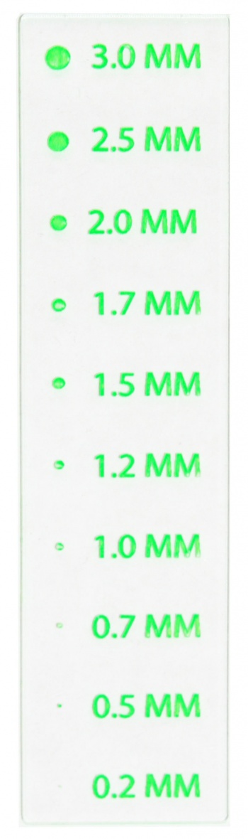 Панель прозрачная MAGNAFLUX для оценки размеров индикаций дефектов