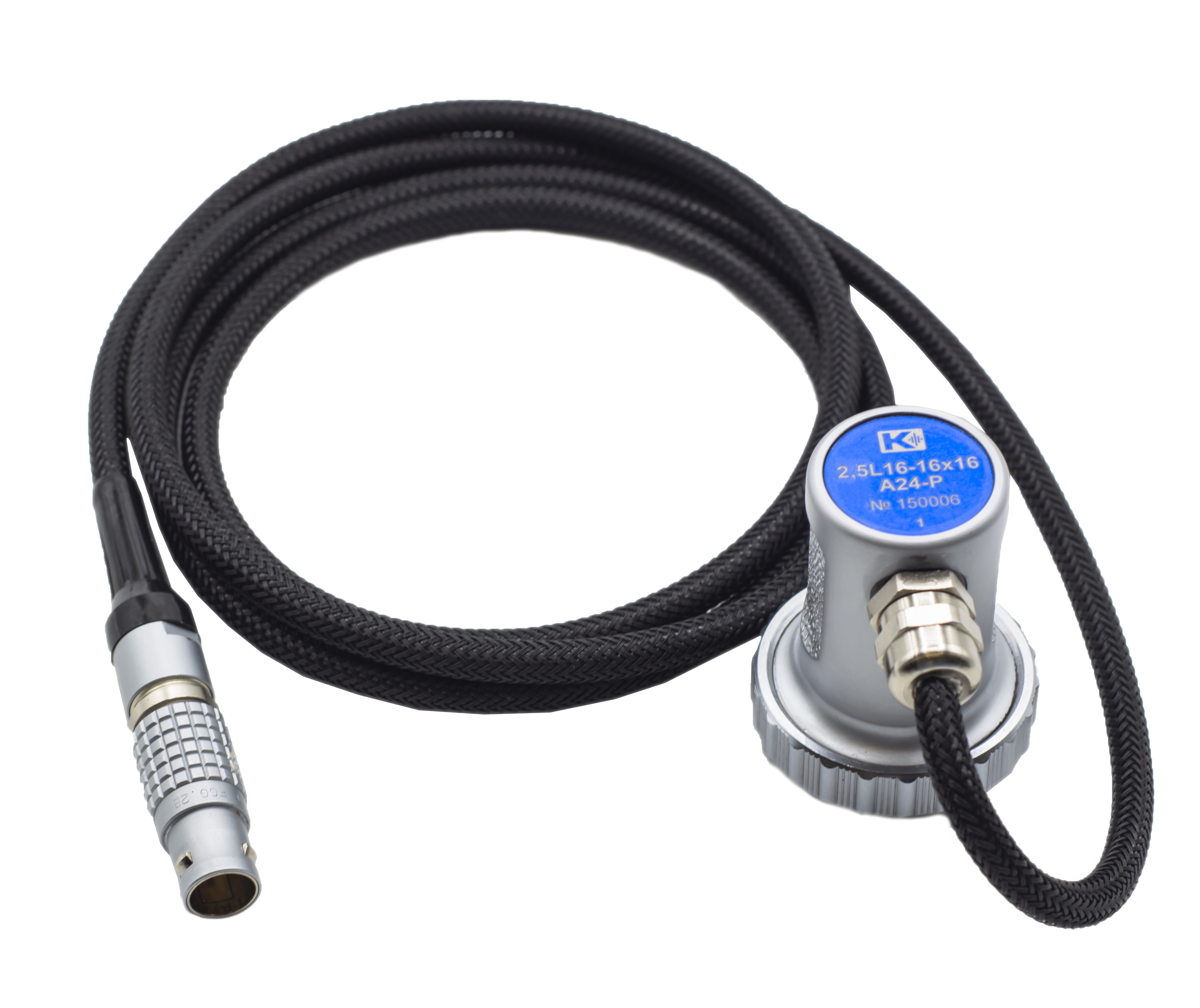 2,5L16-1,0x16-A24-P прямая фазированная решетка, 16 эл, 2,5 МГц